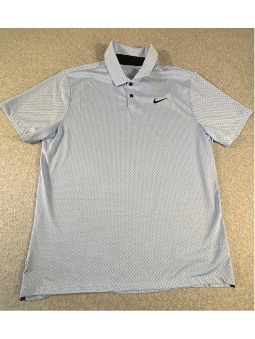 Nike Men's Dri-Fit Tour Short Sleeve Golf Polo FD5741-425 Size Large Blue